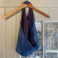 1970s Blue Sparkly Halter Neck Top