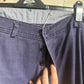1950s Navy British Workwear Cotton Drill Trousers