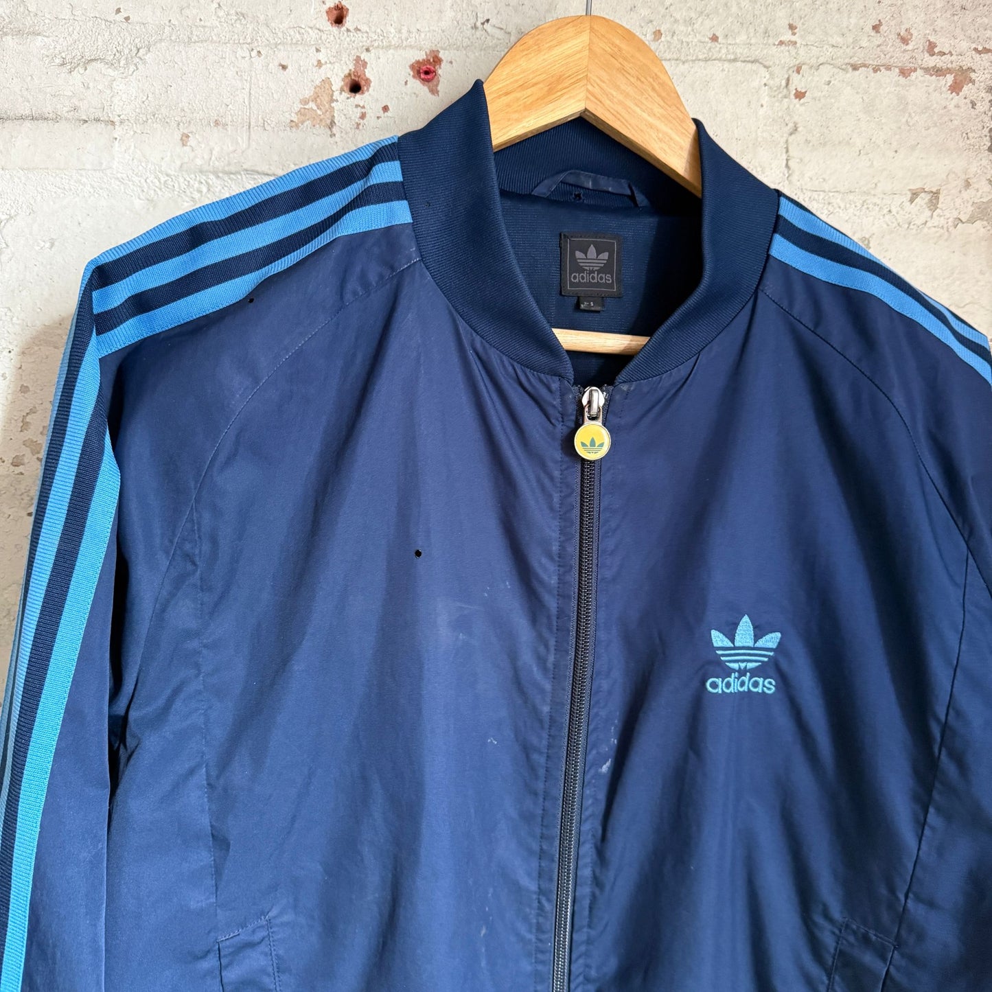 1990s Navy Adidas Tracksuit Top