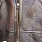 1980s Brown leather Shearling Flight Aviator Jacket