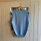 1970s 1980s Blue Knitted Italian Tank Top sweater Vest