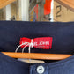 Vintage 70s/80s Navy Cotton Button Henley Top