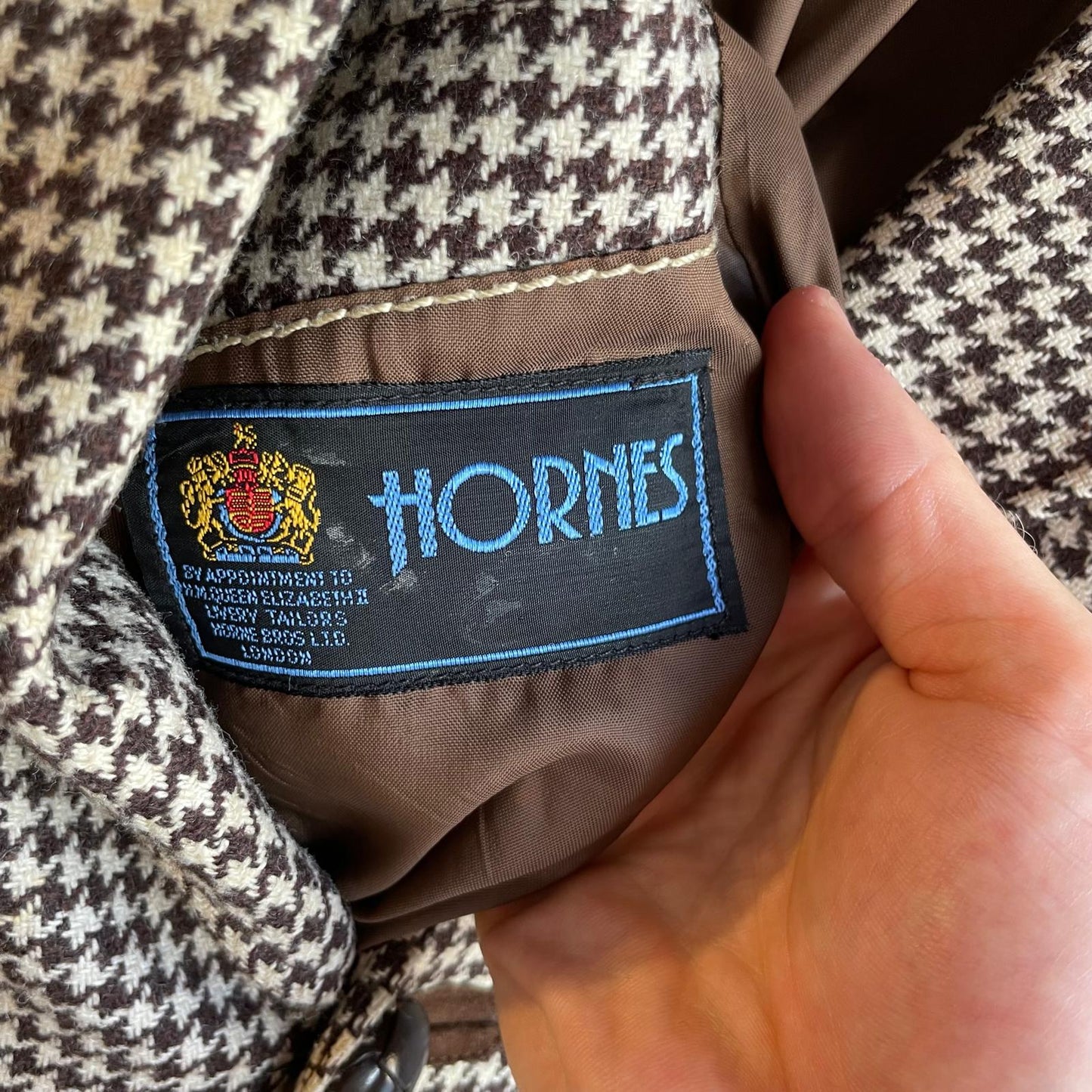 Vintage 60s/70s Checkered Tweed Blazer Jacket