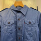 Vintage 1970s 1980s Navy Four pocket Harrington Style Jacket Coat