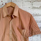 1970s Brown Striped Leisure Shirt
