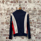1980s Navy Zip Up Track Top