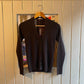 1970s Brown Knitted Button Cardigan Jumper