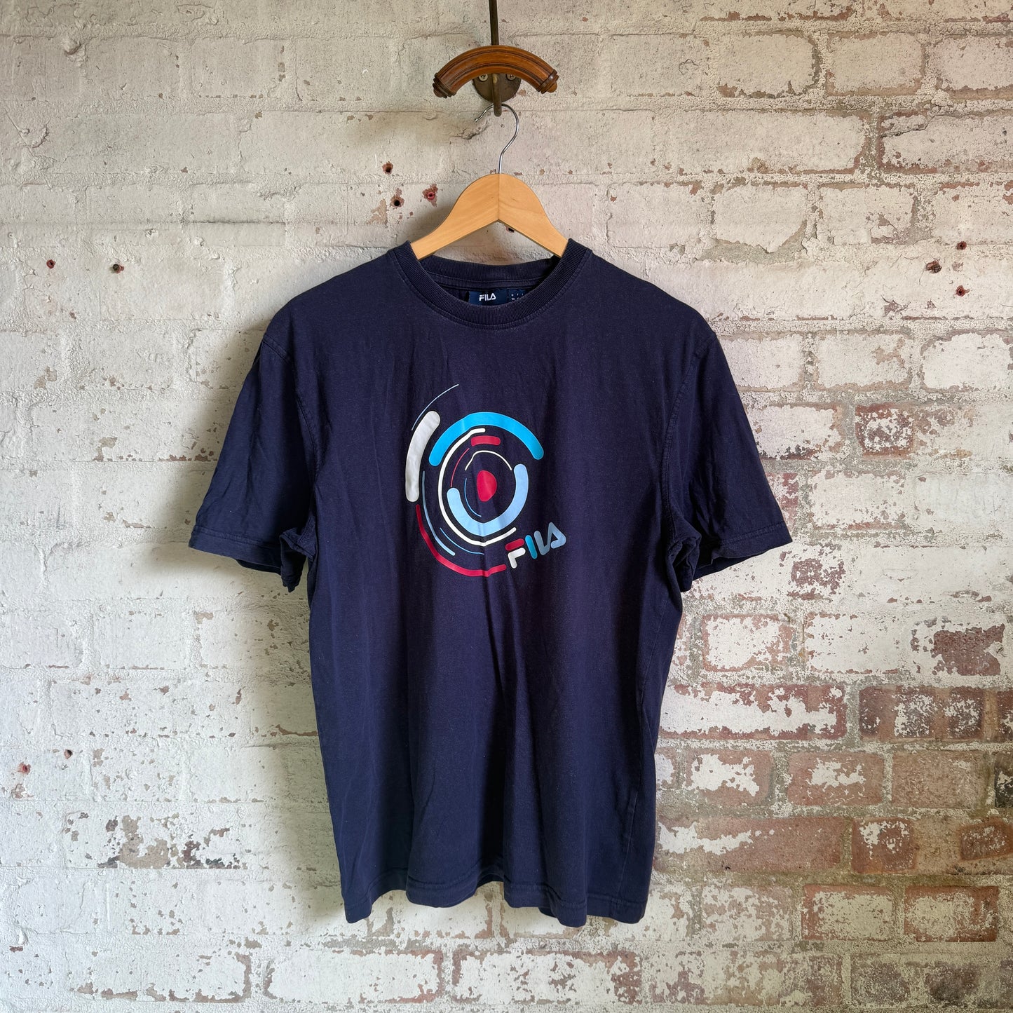 2000s Navy Fila Graphic T-Shirt