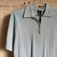 1960s Baby Blue British Leisure Zip Polo Shirt