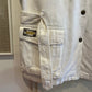 1980s White US Army Military Style Vest Unusual
