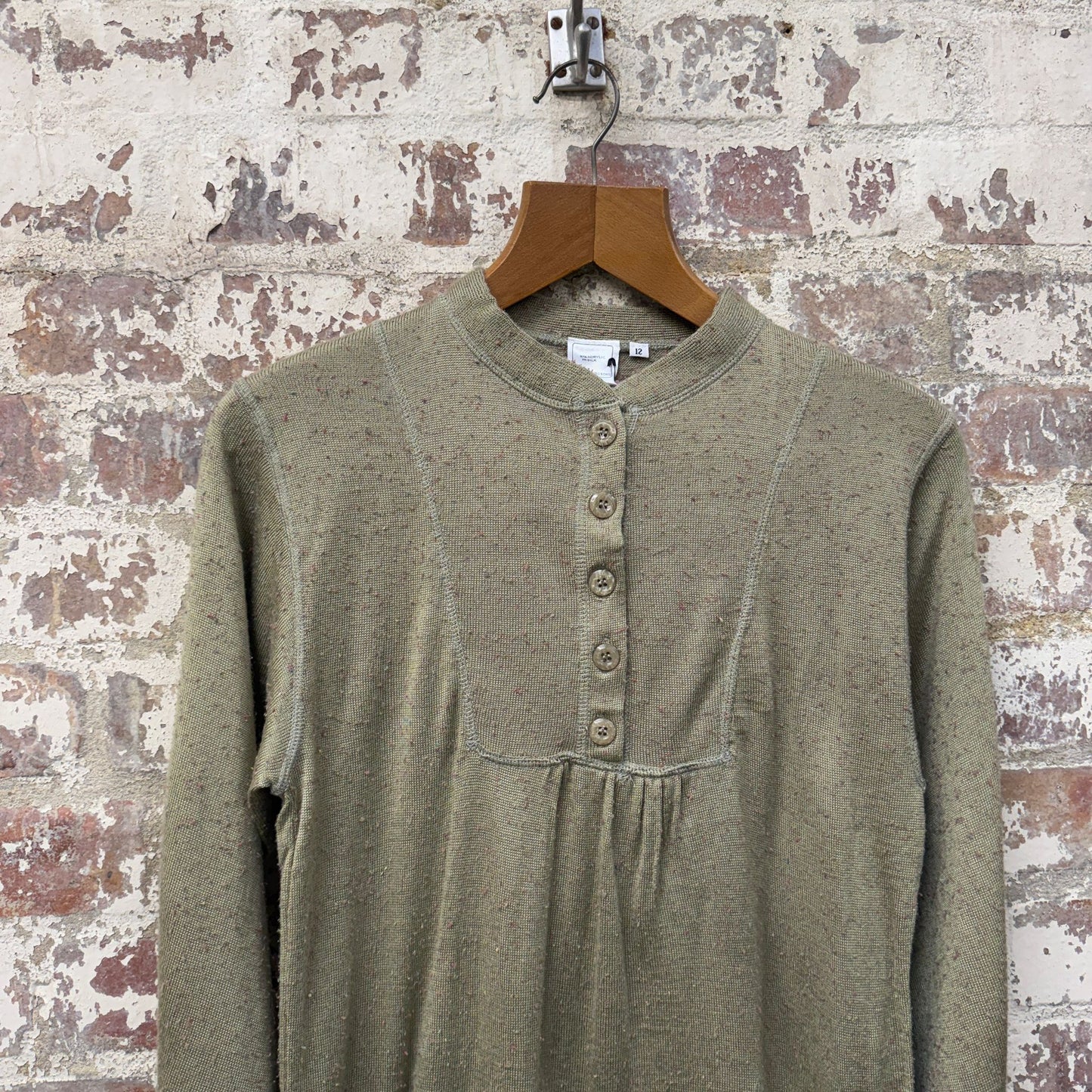1980s Unusual Pullover Silk Shirt Smock
