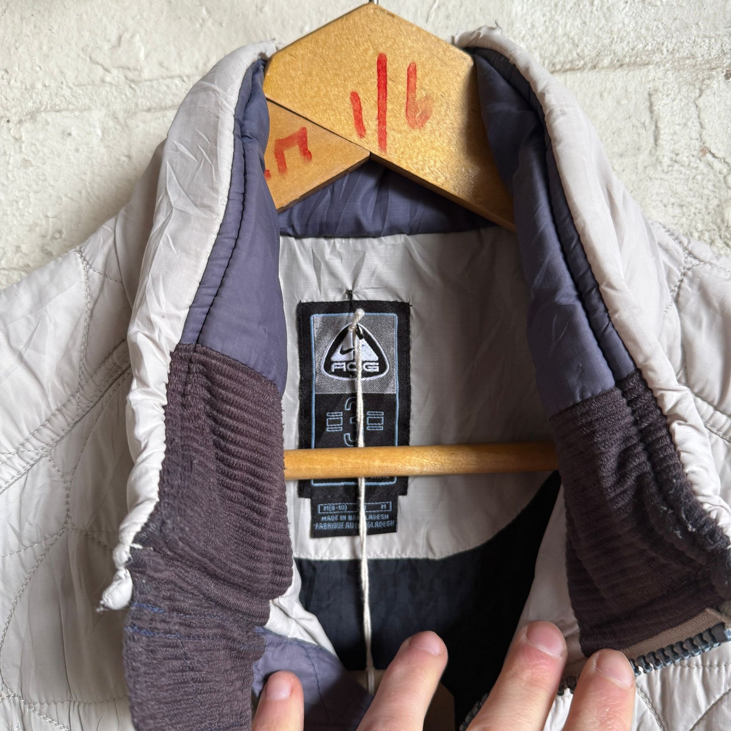 2000s Beige Nike ACG Padded Gilet Jacket