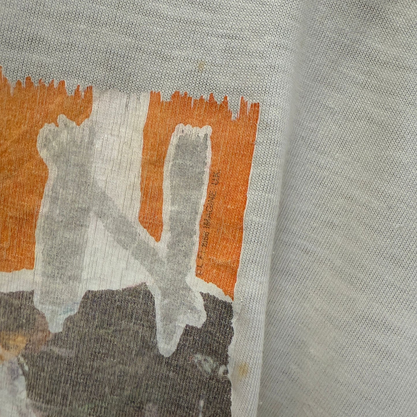 1970s White Graphic Band Tour Bon Jovi T-Shirt