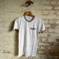 1960s White Cotton Ringer Pocket T-shirt