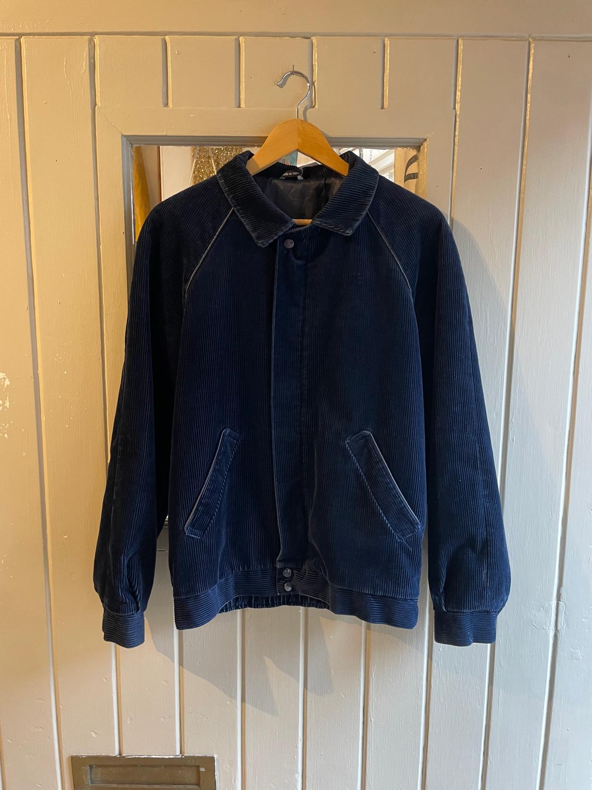 1980s Navy St Michaels Corduroy Bomber Jacket