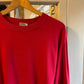1980s Red Marilyn Anselm Hobbs Long Sleeve Top