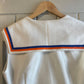 1970s Cream Knitted Cheerleaders Pullover Blouse