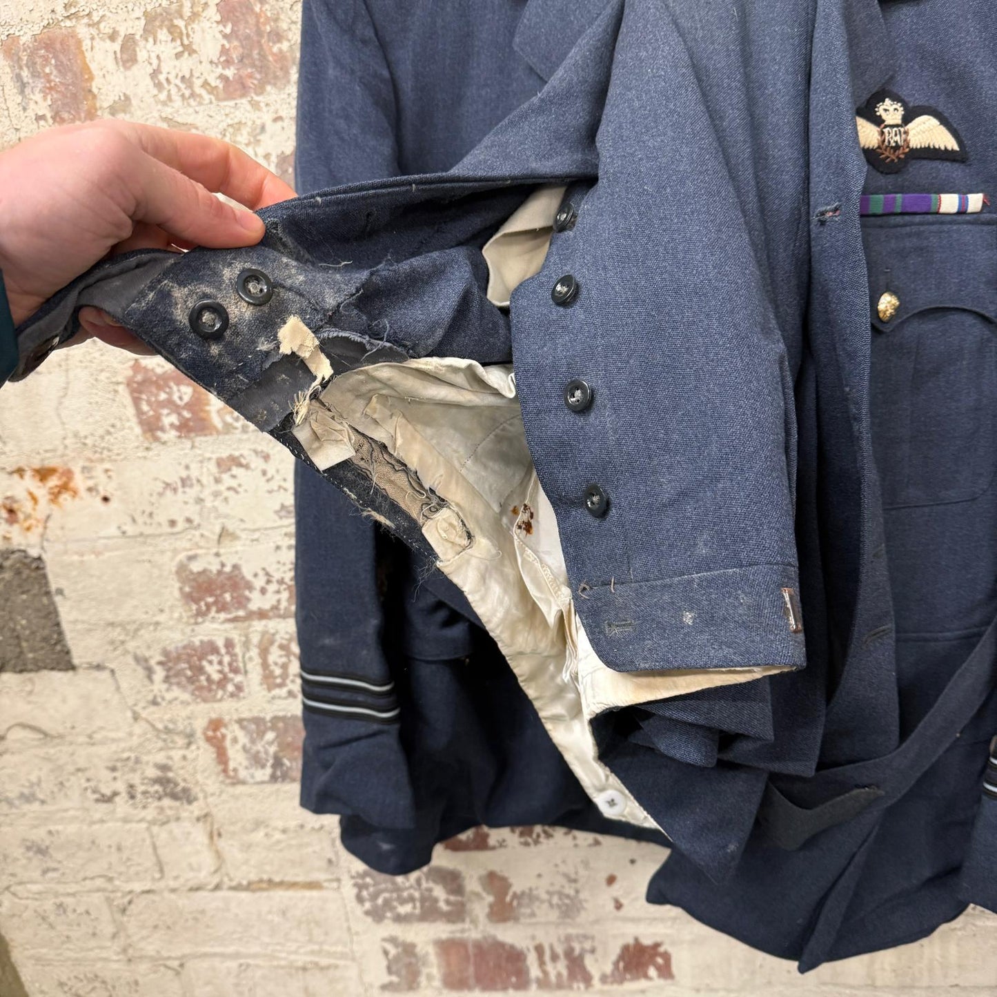 1940s Blue British Military RAF Suit