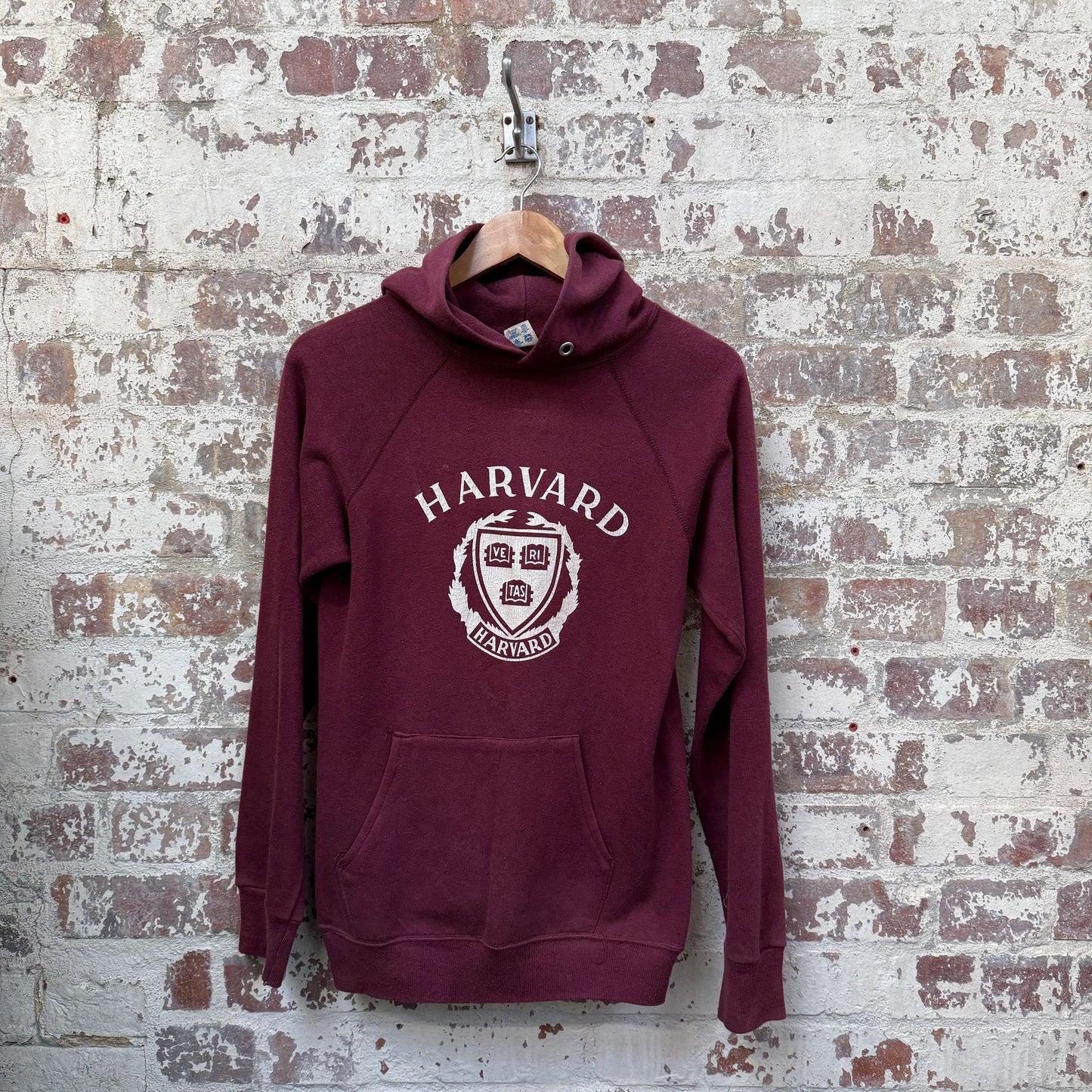 1970s Maroon Harvard Champion Graphic Hoodie