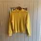 Vintage 50s/60s Yellow Wool British Knitted Unusual Jumper