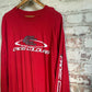 1990s Red Cross Colours Long Sleeve Top