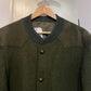 1970s Dark Green Button Down Bomber Jacket
