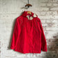 1980s Red Unusual Zip Ski Padded Jacket