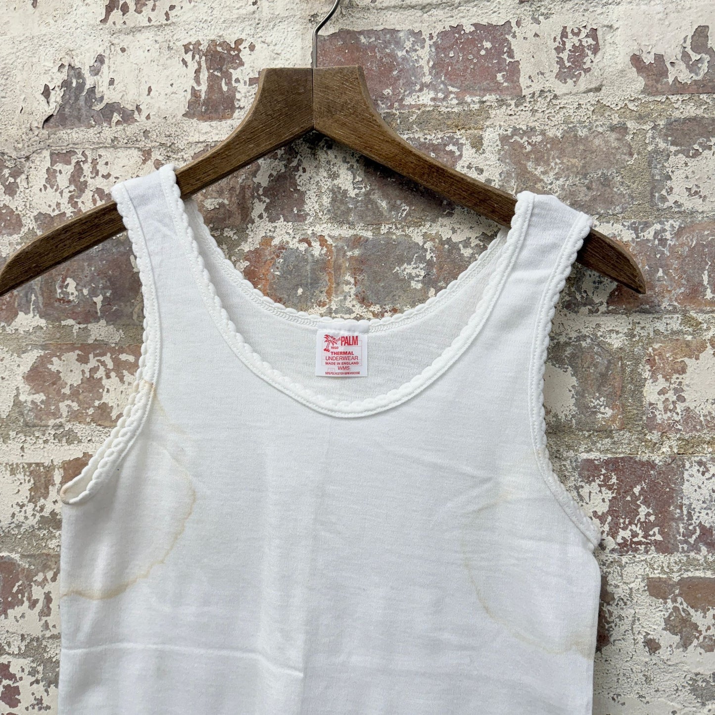 1960s White Vest Top