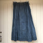 1880s Victorian Handmade Blue Skirt