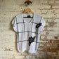1980s White Knitted Short Sleeve Snail Sweater