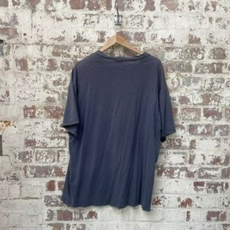 Vintage 1990s Faded Distressed Grey Print T-Shirt
