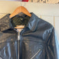 1960s Black Irish Leather Zip Jacket