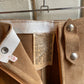 1960s Tan Suede Mini Skirt