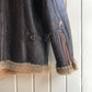 1960s Brown Leather Flight Aviator Jacket