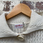 1970s Cream Knitted Cardigan Jumper