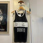 1980s Black Diadora Sports Vest