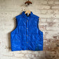 1980s Blue American Puffer Down Gilet