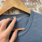 Vintage 1970s 1980s Grey Blank T-Shirt Top