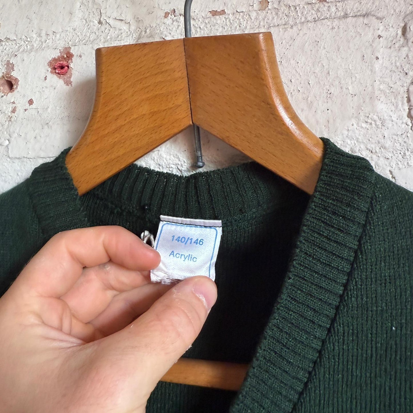 1970s Green Knitted Tank Top Vest
