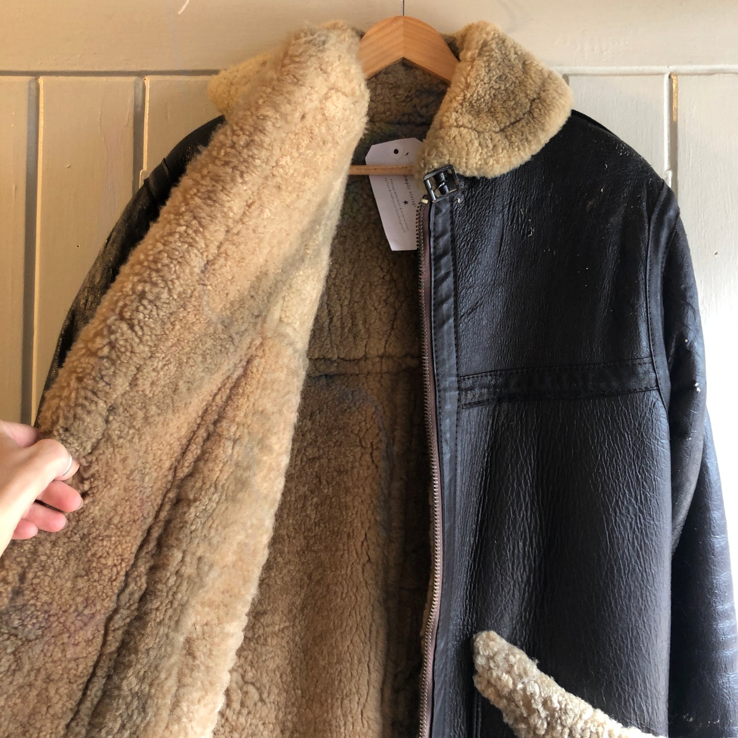 1960s Brown Leather Flight Aviator Jacket