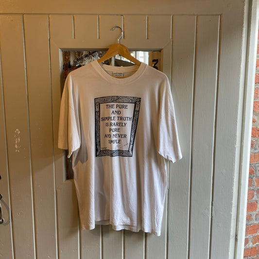 1990s Oscar Wilde quote Past Times T-shirt