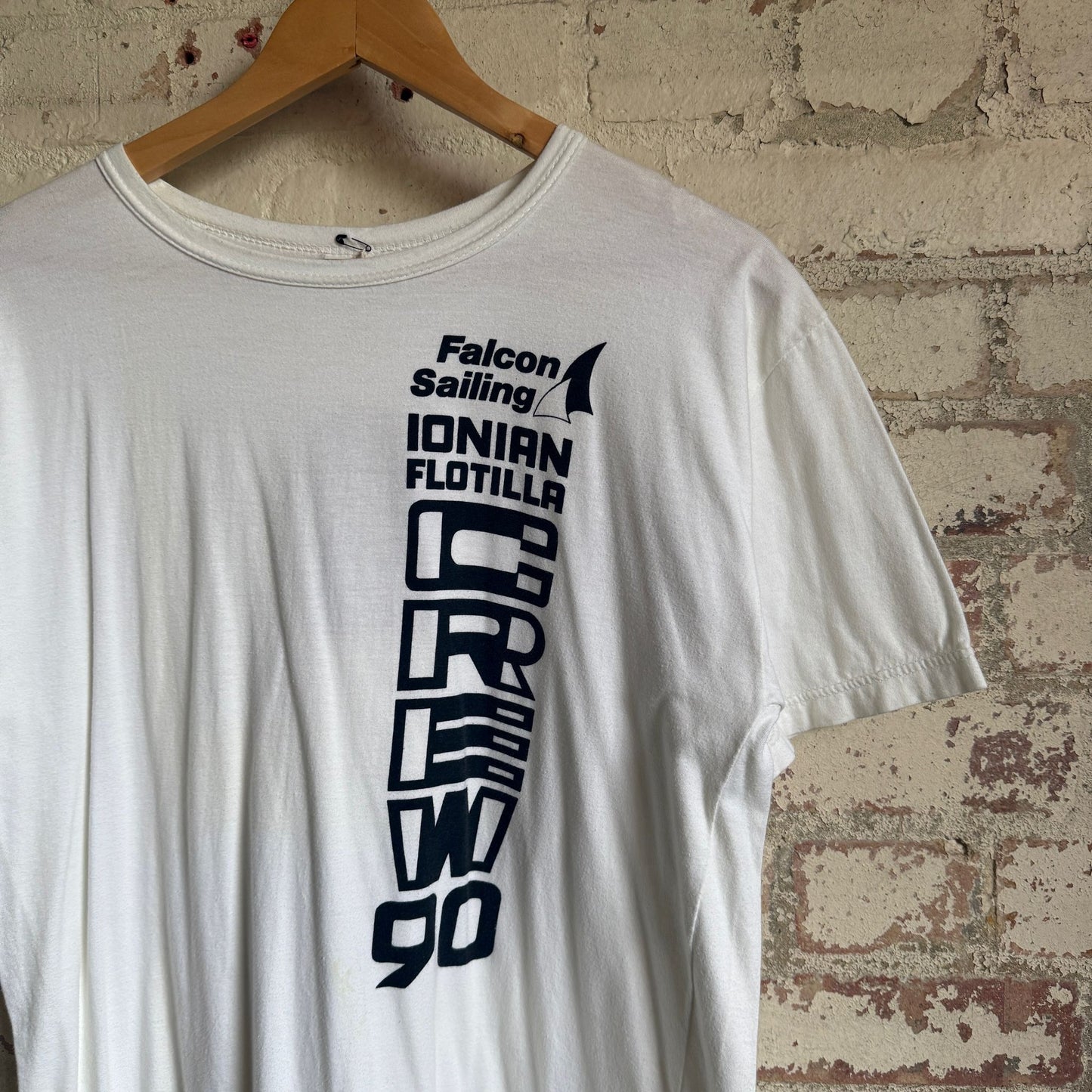 1990s White Sailing Graphic T-Shirt