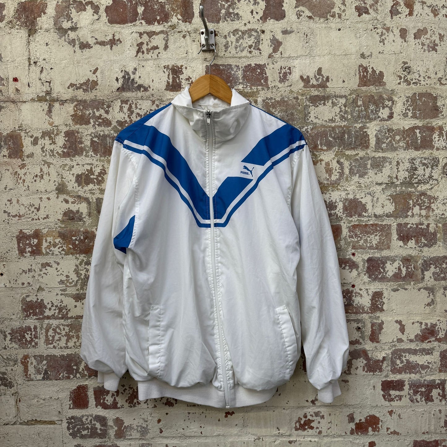 1980s White Puma Borris Becker Track Top Jacket