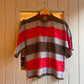 1970s Striped Cotton Button Shirt Blouse