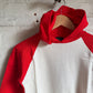1970s Red Two Tone Cotton Hoodie