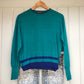 1970s Turquoise Italian Knitted Jumper
