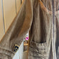 1990s Beige Corduroy Hooded Jacket