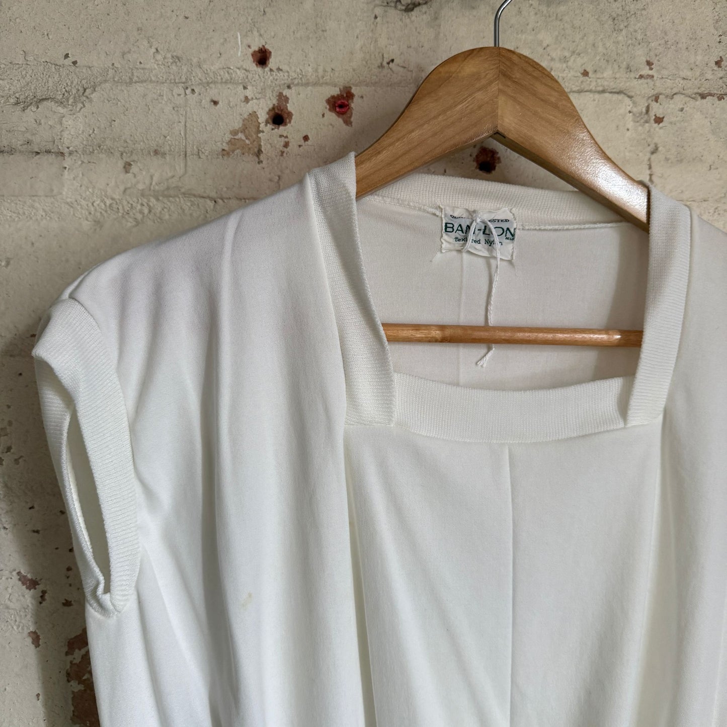 1950s White British Unusual Blouse Top