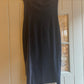 1980s Velour Bandeau Ghost Dress