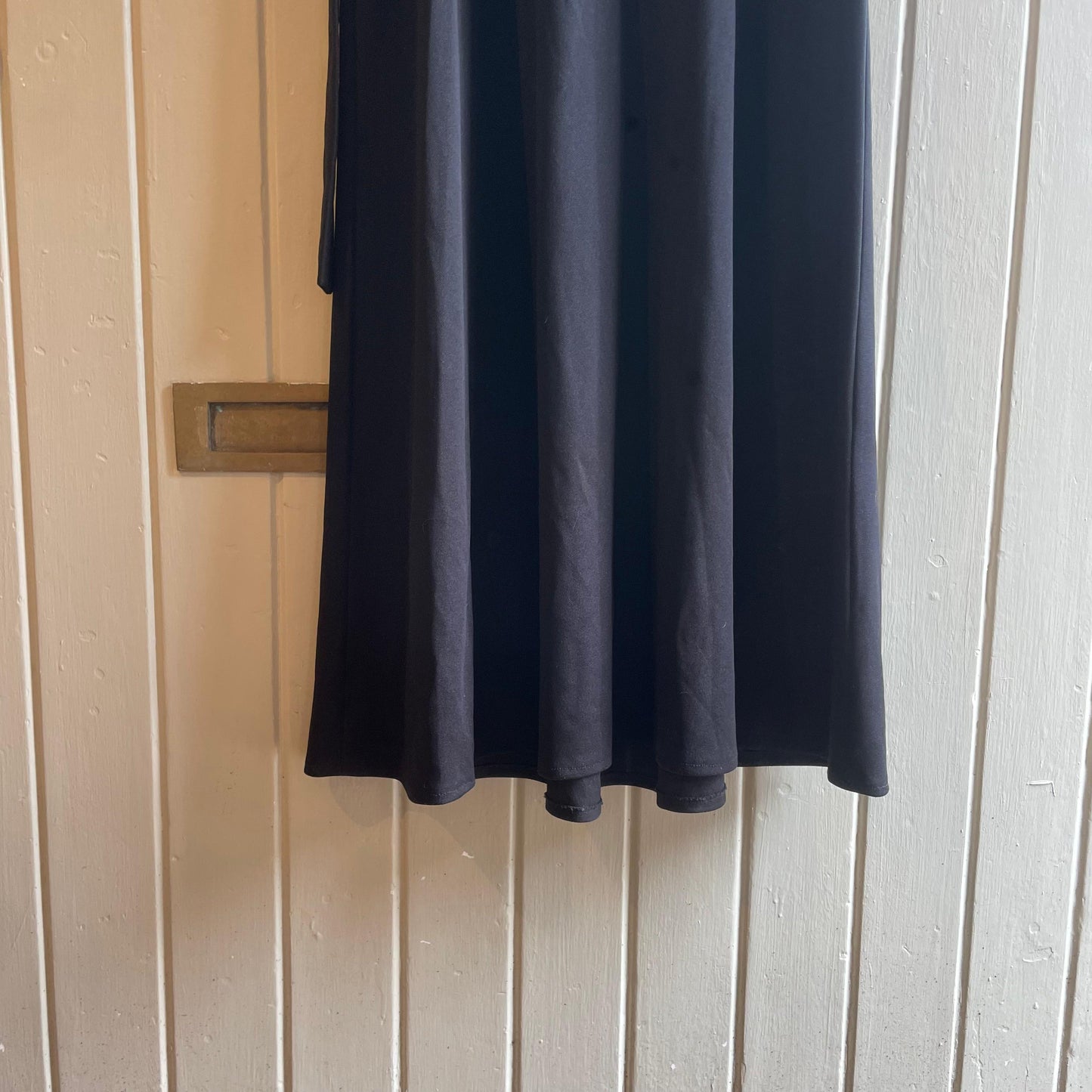 1970s Long Black Dress